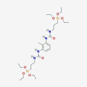 molecular formula C27H52N4O8Si2 B14672547 1-[2-Methyl-3-(3-triethoxysilylpropylcarbamoylamino)phenyl]-3-(3-triethoxysilylpropyl)urea CAS No. 42443-46-9
