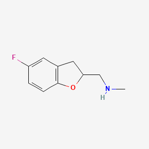 [(5-Fluoro-2,3-dihydro-1-benzofuran-2-yl)methyl](methyl)amine
