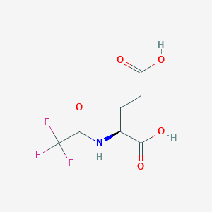 molecular formula C7H8F3NO5 B14672624 N-(Trifluoroacetyl)-L-glutamic acid CAS No. 45172-40-5