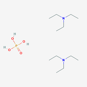 molecular formula C12H33N2O4P B14672638 N,N-diethylethanamine;phosphoric acid CAS No. 41109-49-3
