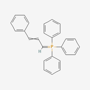 molecular formula C27H23P B14672641 Phosphorane, triphenyl(3-phenyl-2-propenylidene)- CAS No. 41429-69-0