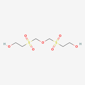 molecular formula C6H14O7S2 B14672658 Ethanol, 2,2'-[oxybis(methylenesulfonyl)]bis- CAS No. 36724-43-3