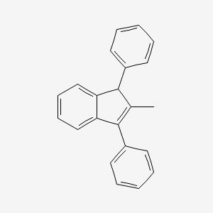 molecular formula C22H18 B14672659 2-Methyl-1,3-diphenyl-1H-indene CAS No. 51310-26-0
