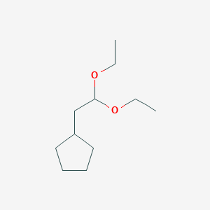 molecular formula C11H22O2 B14672680 (2,2-Diethoxyethyl)cyclopentane CAS No. 51007-64-8