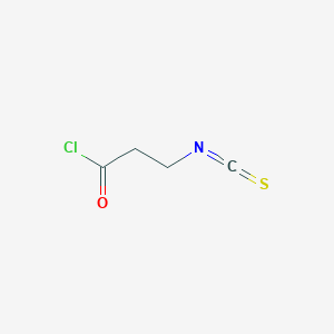 molecular formula C4H4ClNOS B14672735 3-Isothiocyanatopropanoyl chloride CAS No. 43199-15-1