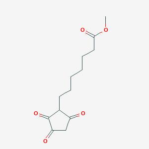molecular formula C13H18O5 B14672813 Methyl 7-(2,3,5-trioxocyclopentyl)heptanoate CAS No. 41138-63-0