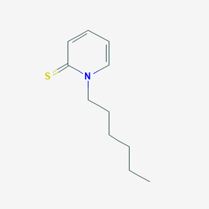 molecular formula C11H17NS B14672833 1-Hexylpyridine-2(1H)-thione CAS No. 51283-24-0