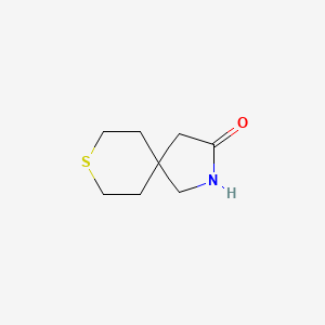 molecular formula C8H13NOS B1467284 8-Thia-2-azaspiro[4.5]decan-3-one CAS No. 1462867-10-2