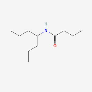 molecular formula C11H23NO B14672864 Butyramide, N-(4-heptyl)- CAS No. 40754-93-6