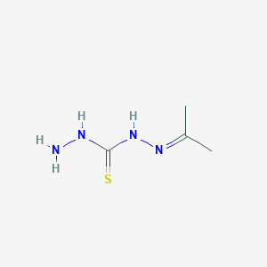 molecular formula C4H10N4S B14672876 N'-(Propan-2-ylidene)hydrazinecarbothiohydrazide CAS No. 41361-07-3