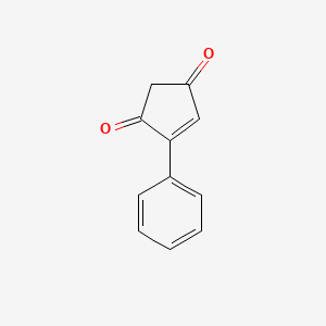 molecular formula C11H8O2 B14672889 4-Phenyl-4-cyclopentene-1,3-dione CAS No. 51306-96-8