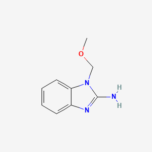 molecular formula C9H11N3O B14672890 1-Methoxymethyl-2-aminobenzimidazole 