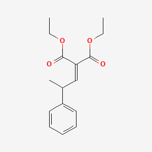 molecular formula C16H20O4 B14672899 Diethyl (2-phenylpropylidene)propanedioate CAS No. 38323-03-4