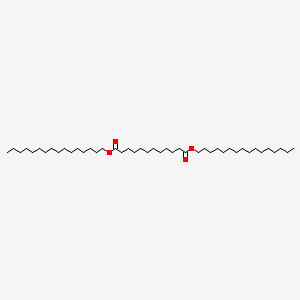molecular formula C44H86O4 B14672902 Dihexadecyl dodecanedioate CAS No. 42234-04-8