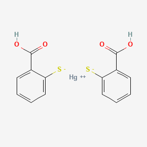 molecular formula C14H10HgO4S2 B14672944 Mercaptide V CAS No. 49792-49-6