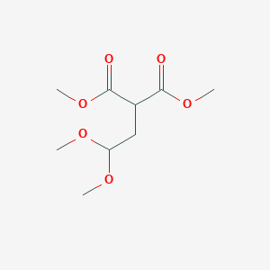 molecular formula C9H16O6 B14673063 Dimethyl (2,2-dimethoxyethyl)propanedioate CAS No. 51534-81-7