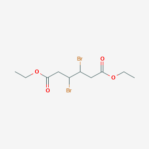 molecular formula C10H16Br2O4 B14673110 Diethyl 3,4-dibromohexanedioate CAS No. 34926-61-9