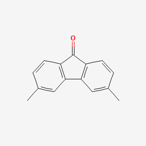 molecular formula C15H12O B14673230 3,6-Dimethyl-9h-fluoren-9-one CAS No. 41140-00-5