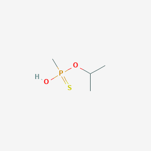 molecular formula C4H11O2PS B14673249 O-Propan-2-yl hydrogen methylphosphonothioate CAS No. 36585-72-5