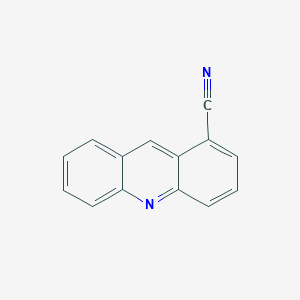 molecular formula C14H8N2 B14673264 Acridine-1-carbonitrile CAS No. 42978-64-3