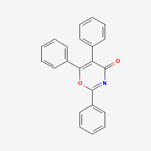 molecular formula C22H15NO2 B14673356 2,5,6-Triphenyl-4H-1,3-oxazin-4-one CAS No. 40048-21-3