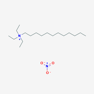 molecular formula C18H40N2O3 B14673389 N,N,N-Triethyldodecan-1-aminium nitrate CAS No. 41864-97-5