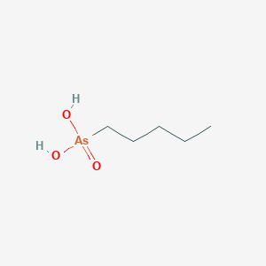 molecular formula C5H13AsO3 B14673429 Pentylarsonic acid CAS No. 36333-42-3