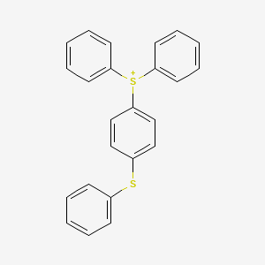 molecular formula C24H19S2+ B14673430 Sulfonium, diphenyl[4-(phenylthio)phenyl]- CAS No. 47480-44-4