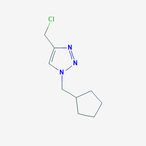 molecular formula C9H14ClN3 B1467349 4-(chloromethyl)-1-(cyclopentylmethyl)-1H-1,2,3-triazole CAS No. 1250982-97-8