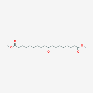 molecular formula C20H36O5 B14673527 Dimethyl 9-oxooctadecanedioate CAS No. 40393-43-9