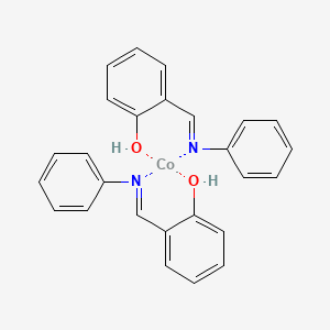 molecular formula C26H22CoN2O2 B14673539 Cobalt;2-(phenyliminomethyl)phenol CAS No. 37981-00-3