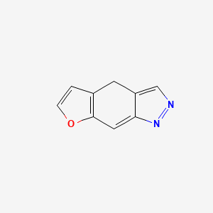 molecular formula C9H6N2O B14673594 4H-Furo[3,2-f]indazole CAS No. 34399-95-6