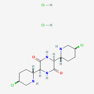 molecular formula C14H24Cl4N4O2 B14673610 Antibiotic 593a dihydrochloride CAS No. 41109-80-2
