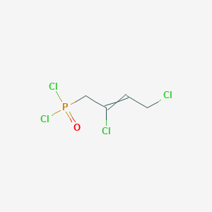 molecular formula C4H5Cl4OP B14673643 (2,4-Dichlorobut-2-en-1-yl)phosphonic dichloride CAS No. 39143-51-6