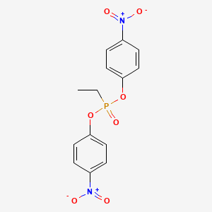 molecular formula C14H13N2O7P B14673666 Bis(4-nitrophenyl) ethylphosphonate CAS No. 38873-94-8