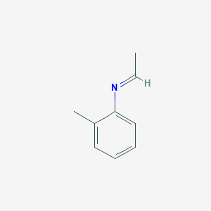 molecular formula C9H11N B14673677 (1E)-N-(2-Methylphenyl)ethanimine CAS No. 38004-13-6