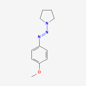 molecular formula C11H15N3O B14673702 1-((4-Methoxyphenyl)diazenyl)pyrrolidine CAS No. 36651-93-1