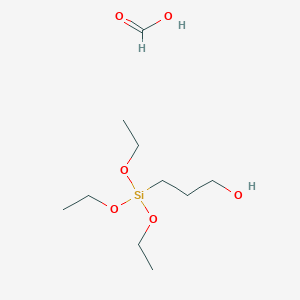 molecular formula C10H24O6Si B14673721 Formic acid;3-triethoxysilylpropan-1-ol CAS No. 40171-24-2