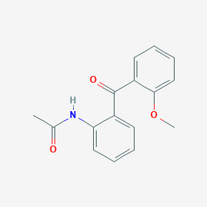 molecular formula C16H15NO3 B14673746 Acetamide, N-[2-(2-methoxybenzoyl)phenyl]- CAS No. 33334-26-8