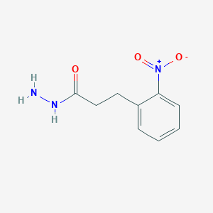 molecular formula C9H11N3O3 B14673780 3-(2-Nitrophenyl)propanehydrazide CAS No. 34547-22-3