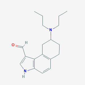 molecular formula C19H26N2O B146738 8-(dipropylamino)-6,7,8,9-tetrahydro-3H-benzo[e]indole-1-carbaldehyde CAS No. 136906-08-6