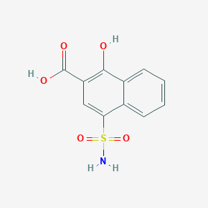 molecular formula C11H9NO5S B146739 4-Aminosulphonyl-1-hydroxy-2-naphthoic acid CAS No. 64415-15-2
