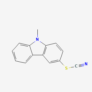 molecular formula C14H10N2S B14673993 9-Methyl-9H-carbazol-3-yl thiocyanate CAS No. 34058-69-0