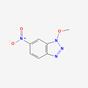 molecular formula C7H6N4O3 B14674059 1-Methoxy-6-nitro-1H-benzotriazole CAS No. 40422-82-0