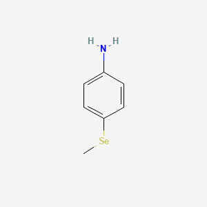 molecular formula C7H9NSe B14674142 Benzenamine, 4-(methylseleno)- CAS No. 35065-62-4