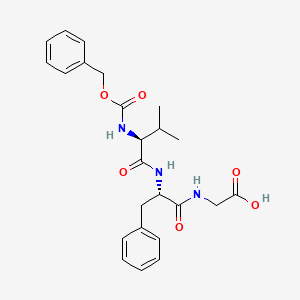 molecular formula C24H29N3O6 B14674199 N-[(Benzyloxy)carbonyl]-L-valyl-L-phenylalanylglycine CAS No. 33385-85-2