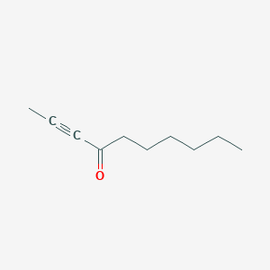molecular formula C10H16O B14674310 Dec-2-yn-4-one CAS No. 34695-28-8