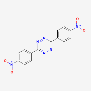 molecular formula C14H8N6O4 B14674348 3,6-Bis(4-nitrophenyl)-1,2,4,5-tetrazine CAS No. 37932-42-6