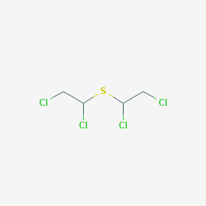 molecular formula C4H6Cl4S B14674405 Ethane, 1,1'-thiobis[1,2-dichloro- CAS No. 40709-81-7