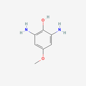 molecular formula C7H10N2O2 B14674424 2,6-Diamino-4-methoxyphenol CAS No. 38213-77-3